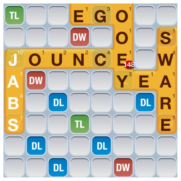 Words With Friends Great Play