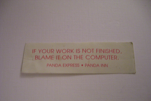 Funny fortune cookie