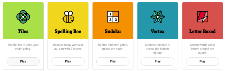 New York Times Crossword and Games