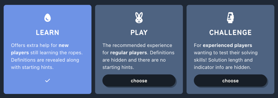 Parseword Game Modes