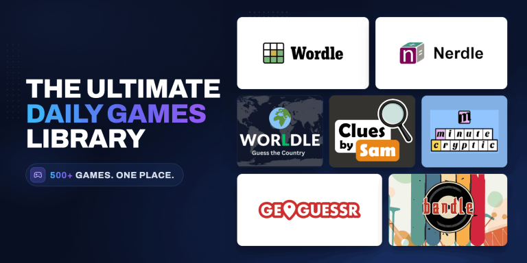 We Built the Ultimate Daily Games Library (500+ Games in One Place)