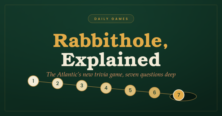 What Is Rabbithole? The Atlantic’s New Daily Trivia Game, Explained