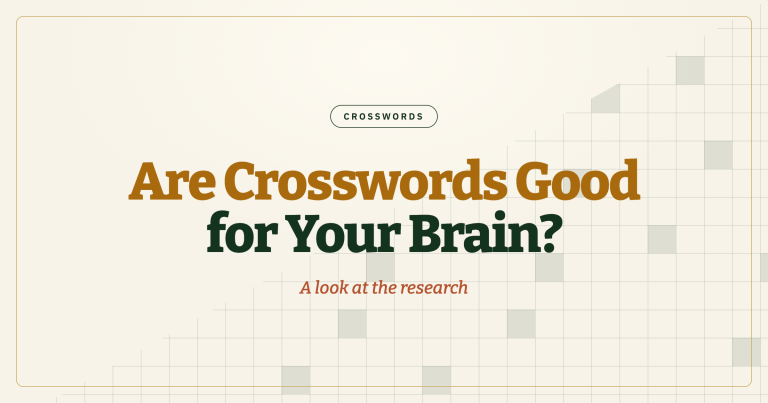 Are Crosswords Good for Your Brain? A Look at the Research