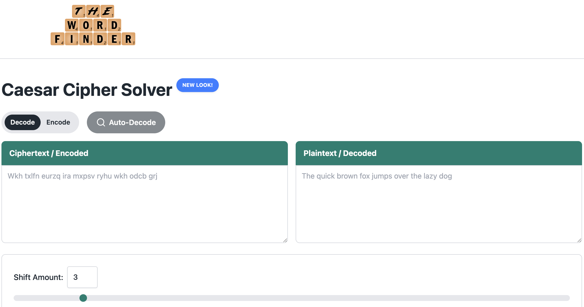 Caesar Cipher - Encoder and Decoder