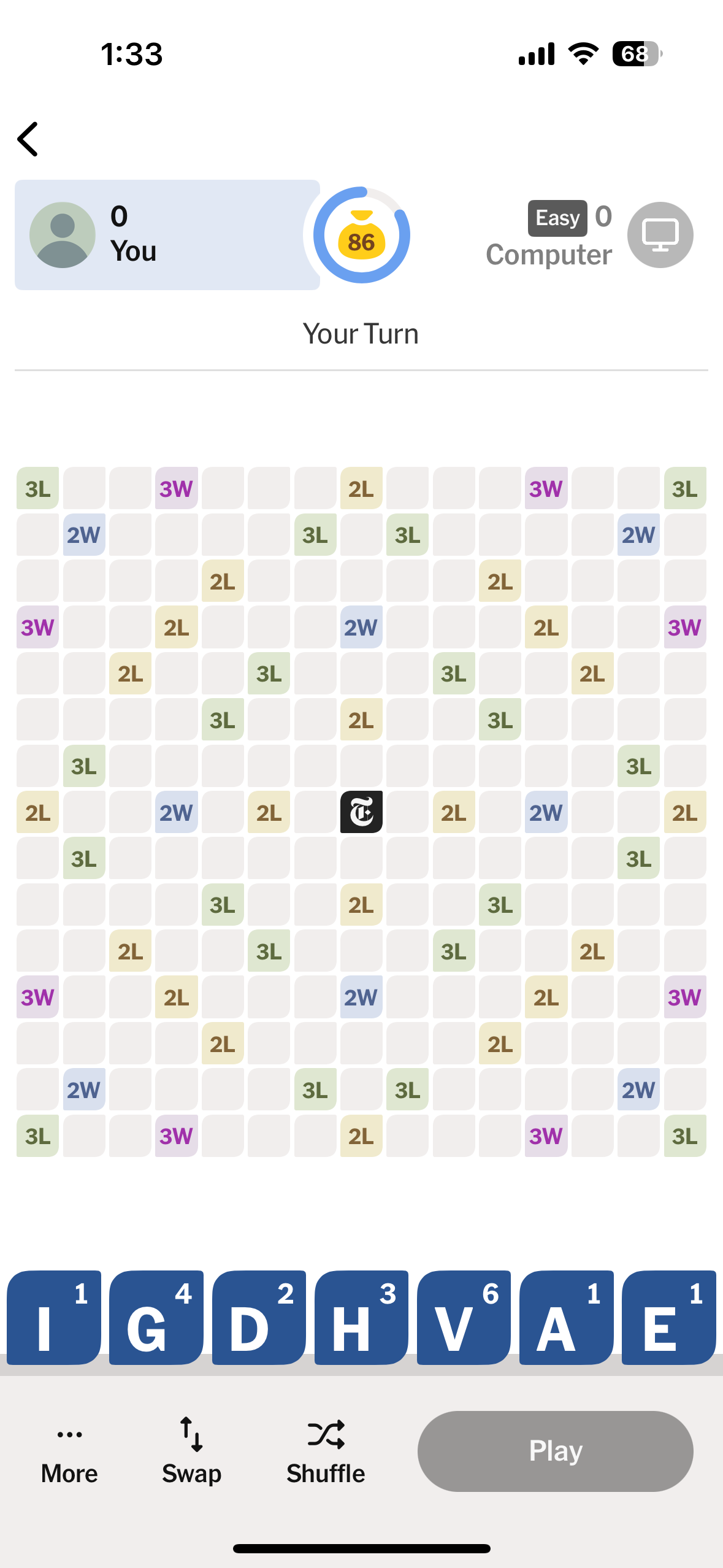 NYT Crossplay – Tile Counts & Letter Point Values