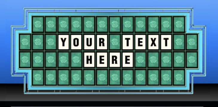 Wheel of Fortune Text
